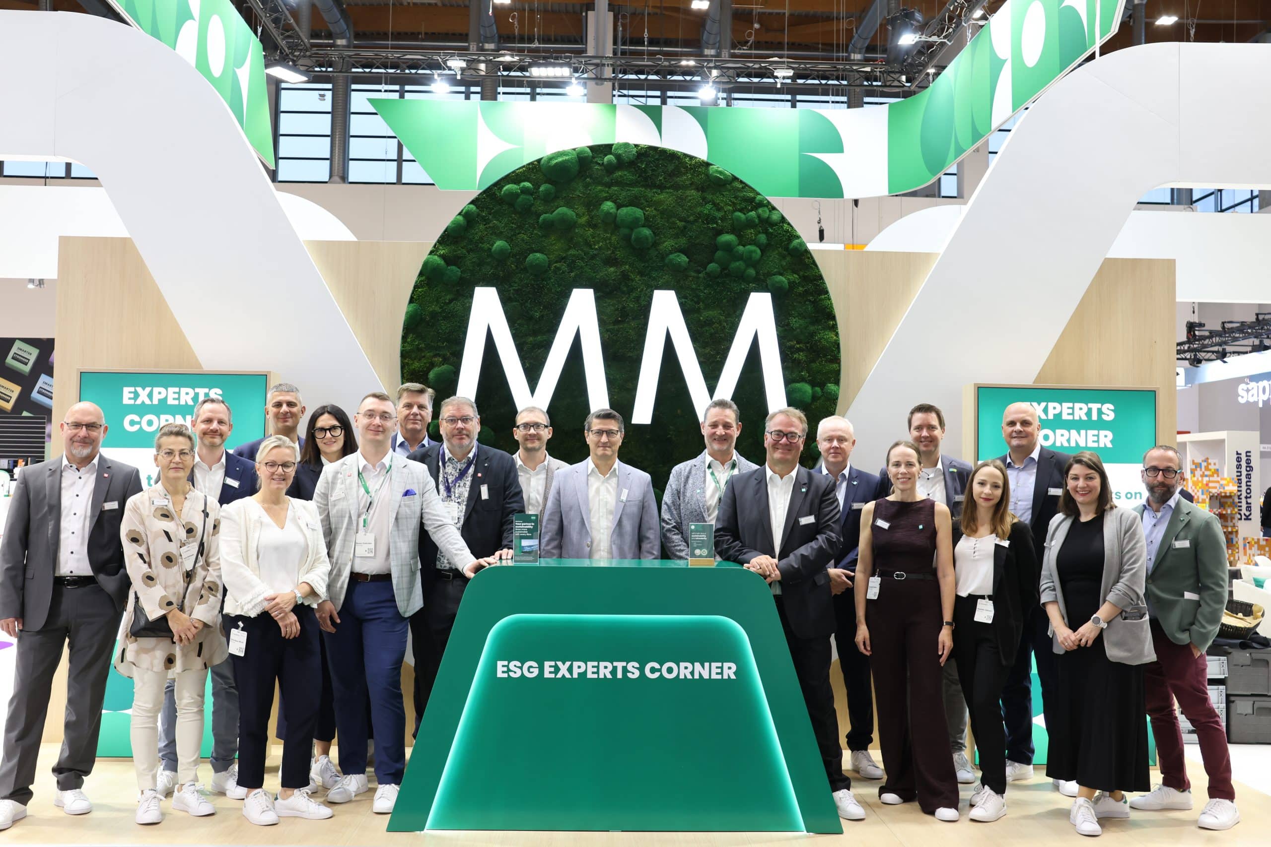 MM Group booth at FACHPACK 2025, Europe’s leading packaging industry trade fair.