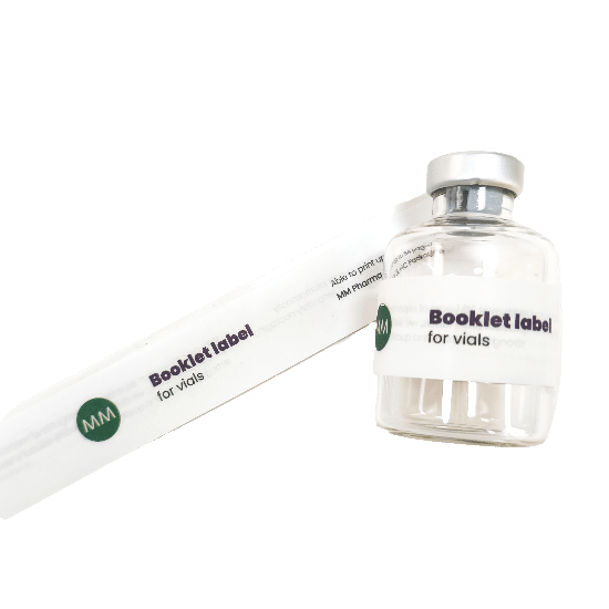 Booklet vial otc packaging