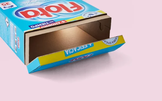 Detergent carton packaging