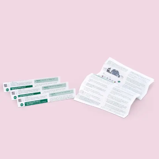 Leaflets for various pharmaceutical markets