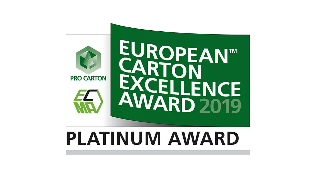 European Carton Excellence Award 2019 - Platin for MMP