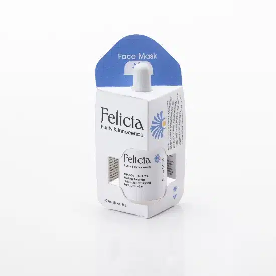 Felicia by Sebastian Jaworski: minimalist, plastic-free cartonboard packaging design for cosmetics, combining premium aesthetics with sustainability.